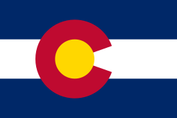Who Has a Red and Blue C Logo - Flag of Colorado