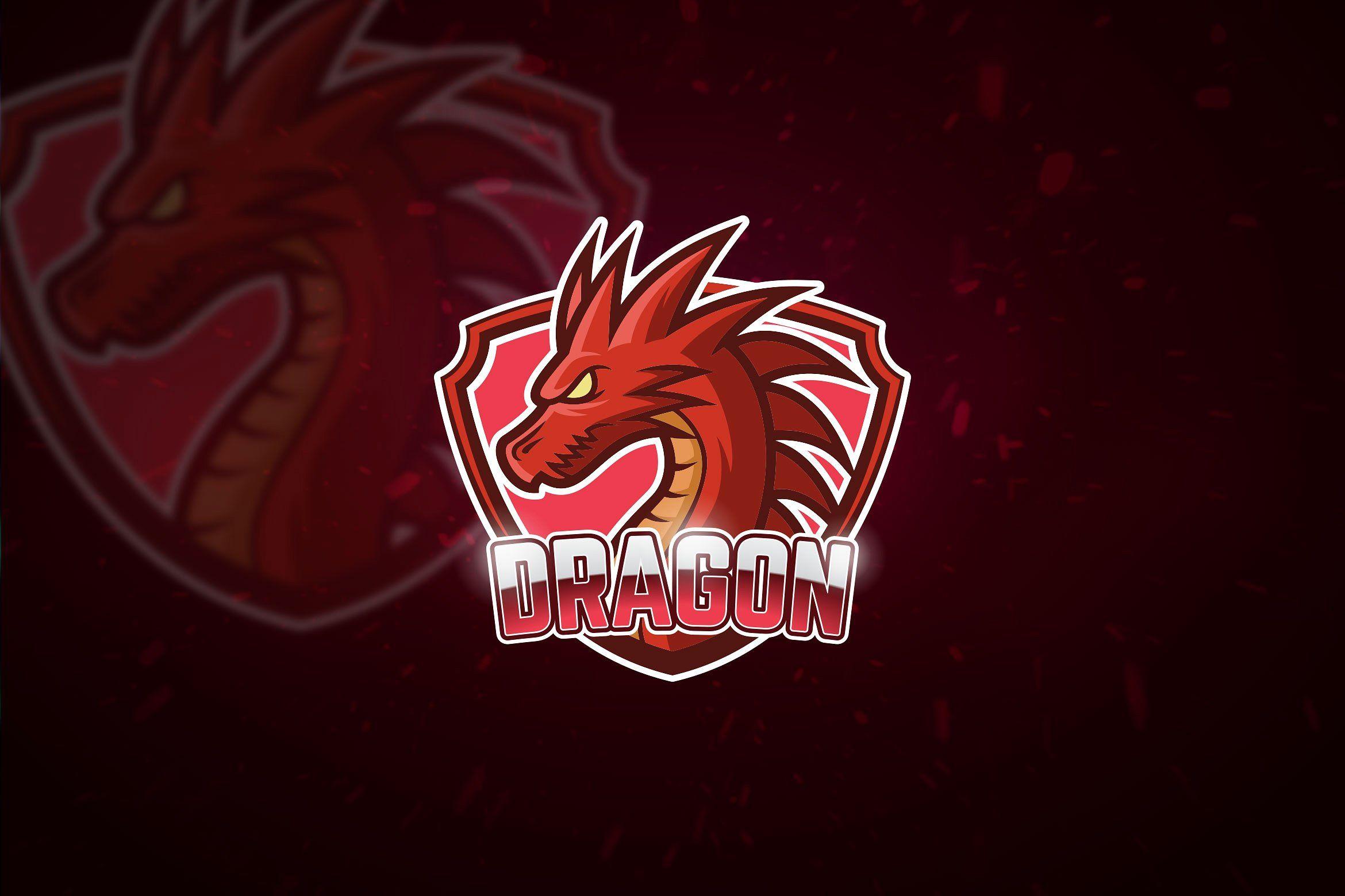 Red Dragon Logo - Red Dragon & Esport Logo Logo Templates Creative Market