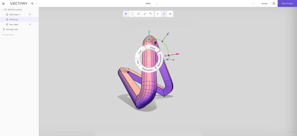 3D Rectangle Logo - Vectary – The Easiest Online 3D Design & 3D Modeling Software