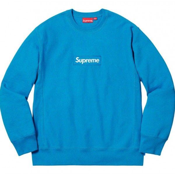 Sky Supreme Logo - NEW! Supreme Box Logo Crewneck Sweater | Buy Supreme Online