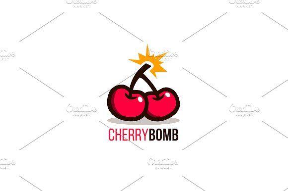 Cherry Bomb Logo - Cherry Bomb Logo Logo Templates Creative Market