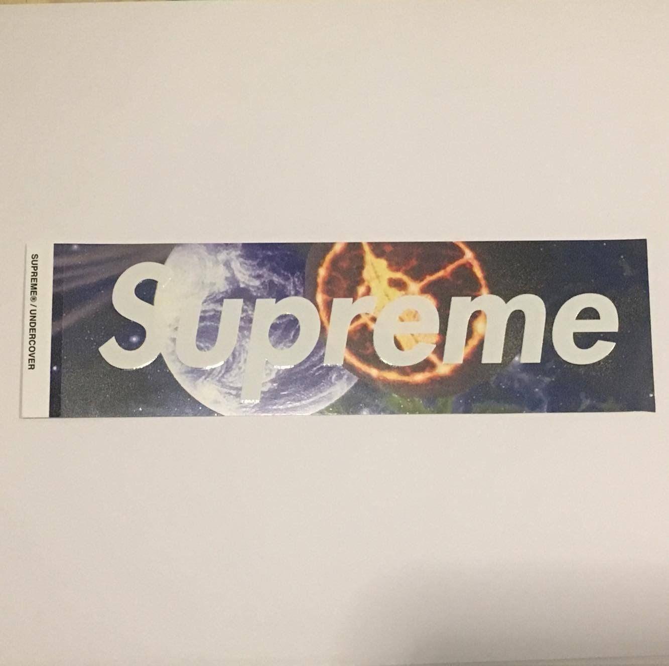 Supreme Sky Logo - Supreme Undercover X Public Enemy Box Logo Sticker