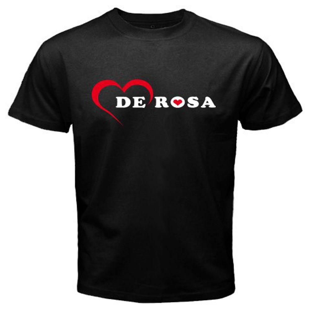 Italian S Logo - New De Rosa Italian Bicycle Logo Men'S Black T Shirt Size S To