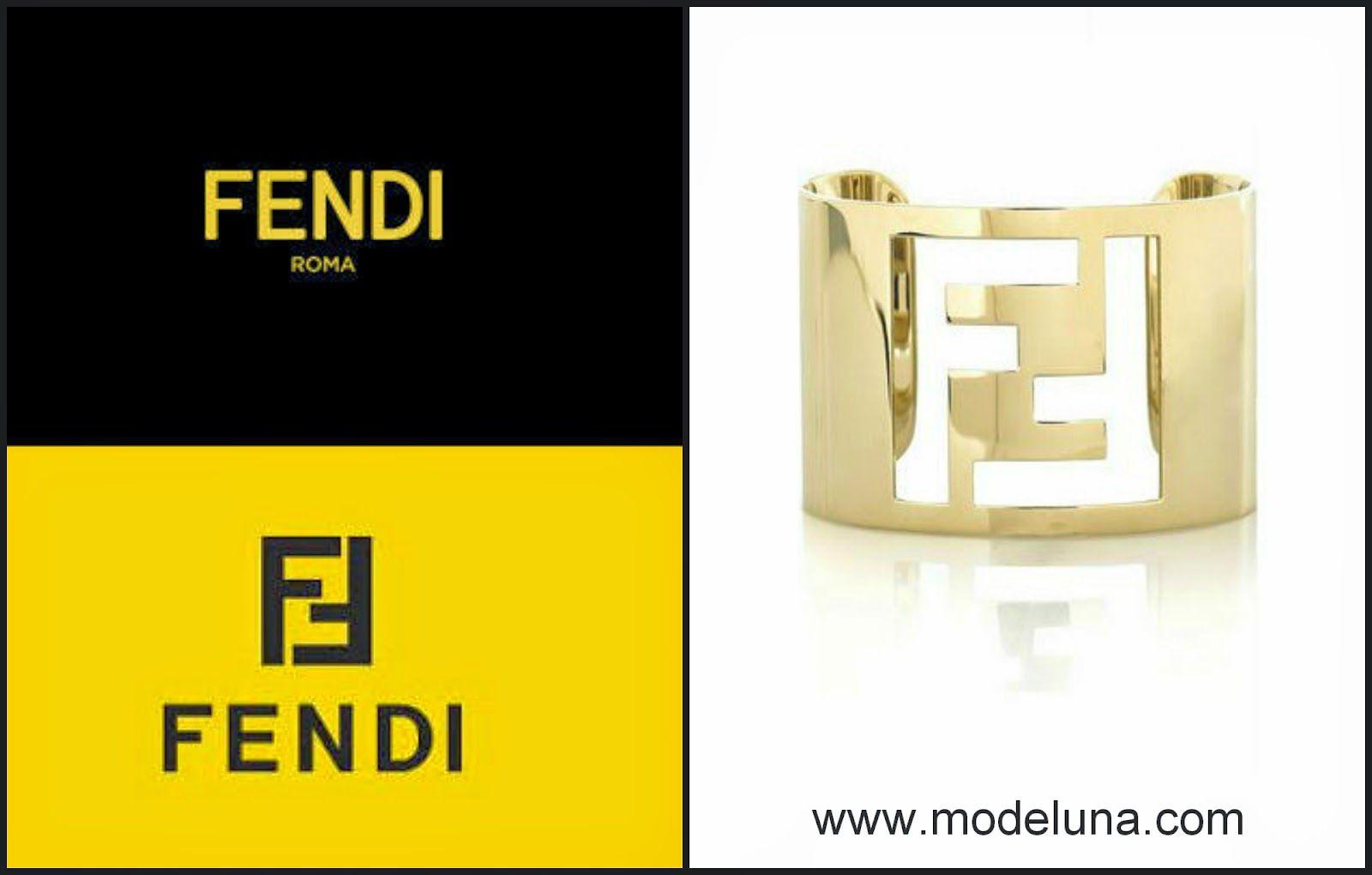 Gold Fendi Logo - M O D E L U N A : FENDI LOGO CUFF BRACELET - RARE TO FIND ...