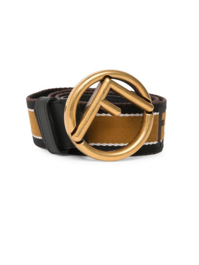 Gold Fendi Logo - Forever Fendi Logo Belt Gold Men Accessories Belts 0400096199821