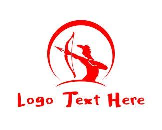 Red Archer Logo - Logo Maker this Archer Mouse Logo Template Instantly