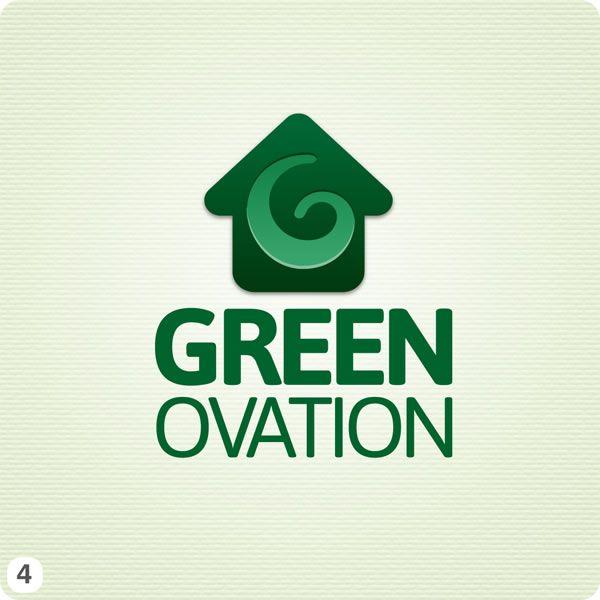 White and Green Eye Logo - Energy Efficiency Company Logo Design Ideas
