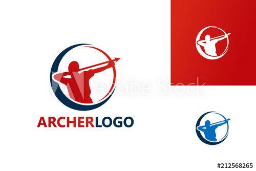 Red Archer Logo - Archer Logo Template Design Vector, Emblem, Design Concept, Creative ...