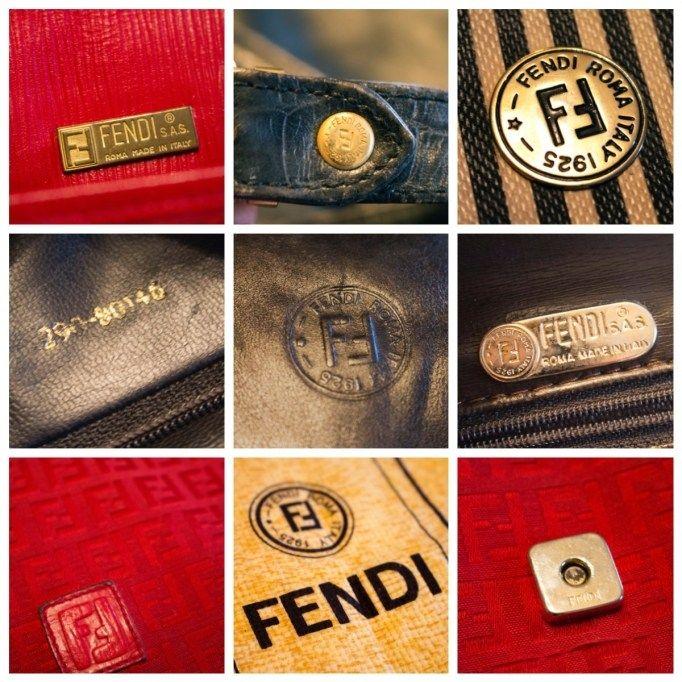 Gold Fendi Logo - 3 Tips to Authenticating Vintage Fendi Bags | Recycled Roses