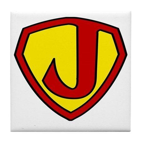 Super J Logo - Super J Logo Costume 05 Tile Coaster by listing-store-24393149