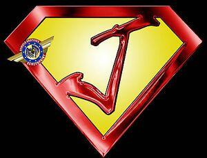 Super J Logo - Super J Personalized Letter- Available Ur Alphabet