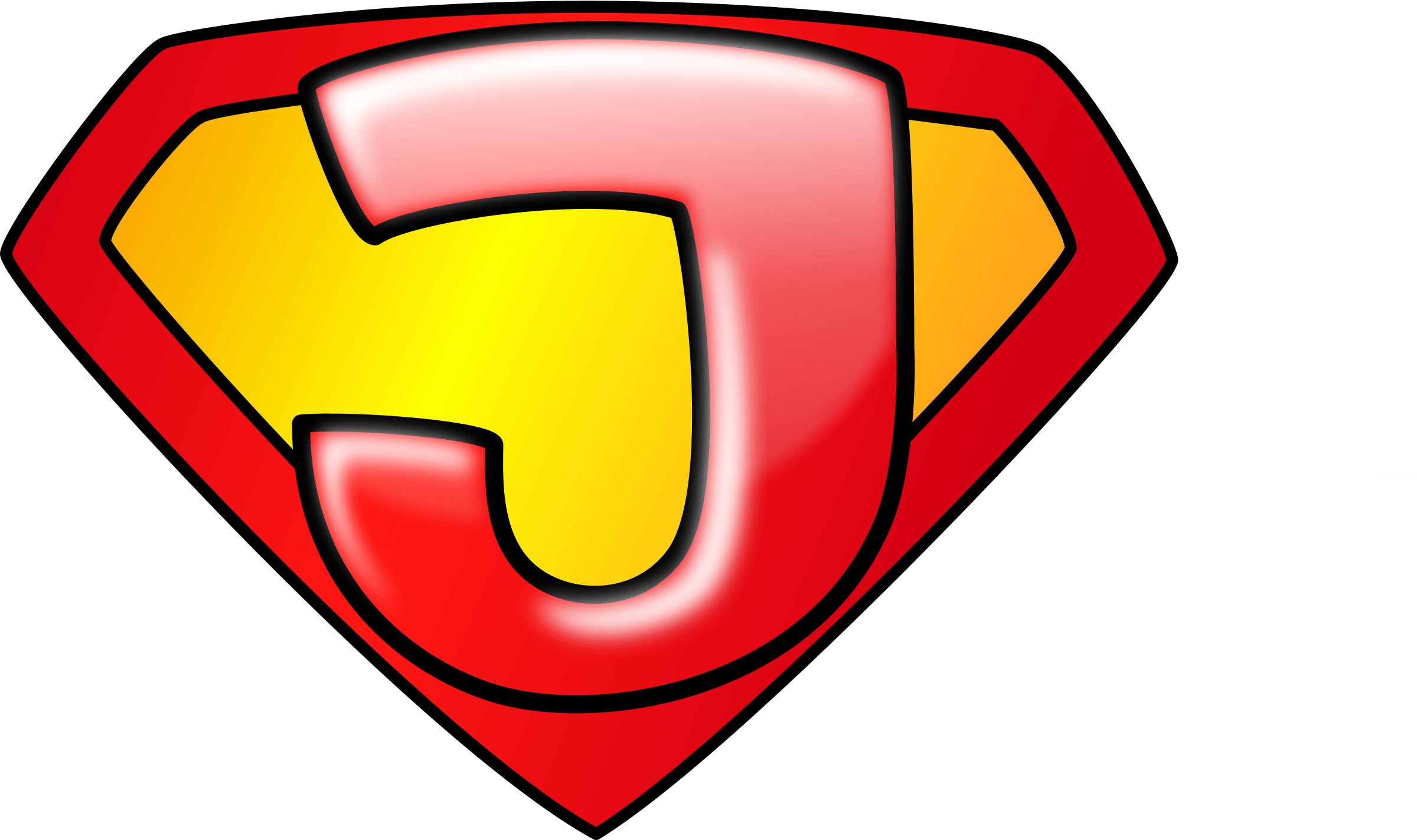 Super J Logo - Clipart Jesus Enhanced Colour
