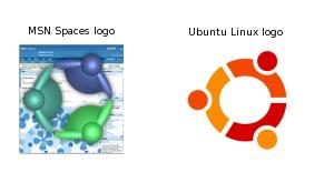 MSN Spaces Logo - Microsoft copies Ubuntu logo - Ben Hourigan, author
