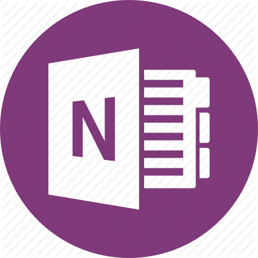 Microsoft OneNote Logo - Document, file, format, microsoft, onenote, type icon