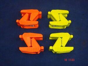 Orange and Blue Spear Logo - 4 x Pairs of Spear & Jackson Bricklayer's Line Block Rubber Brick ...