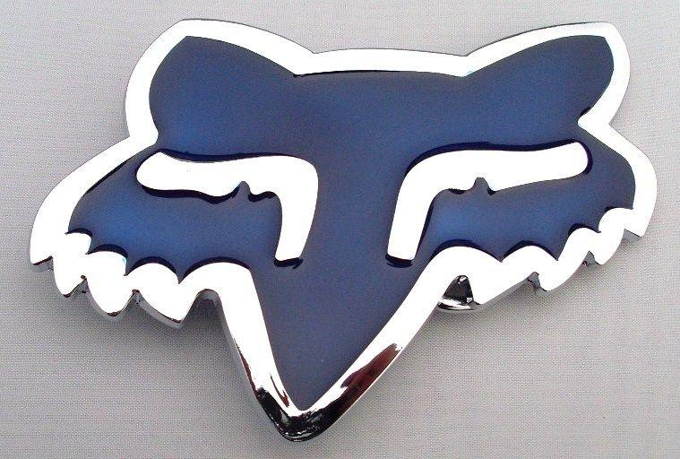 Blue Fox Head Logo - Dark Blue Fox Head Belt Buckle