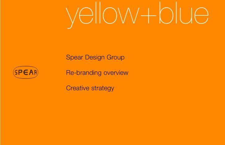 Orange and Blue Spear Logo - Spear Design Group : Yellow+Blue Wines