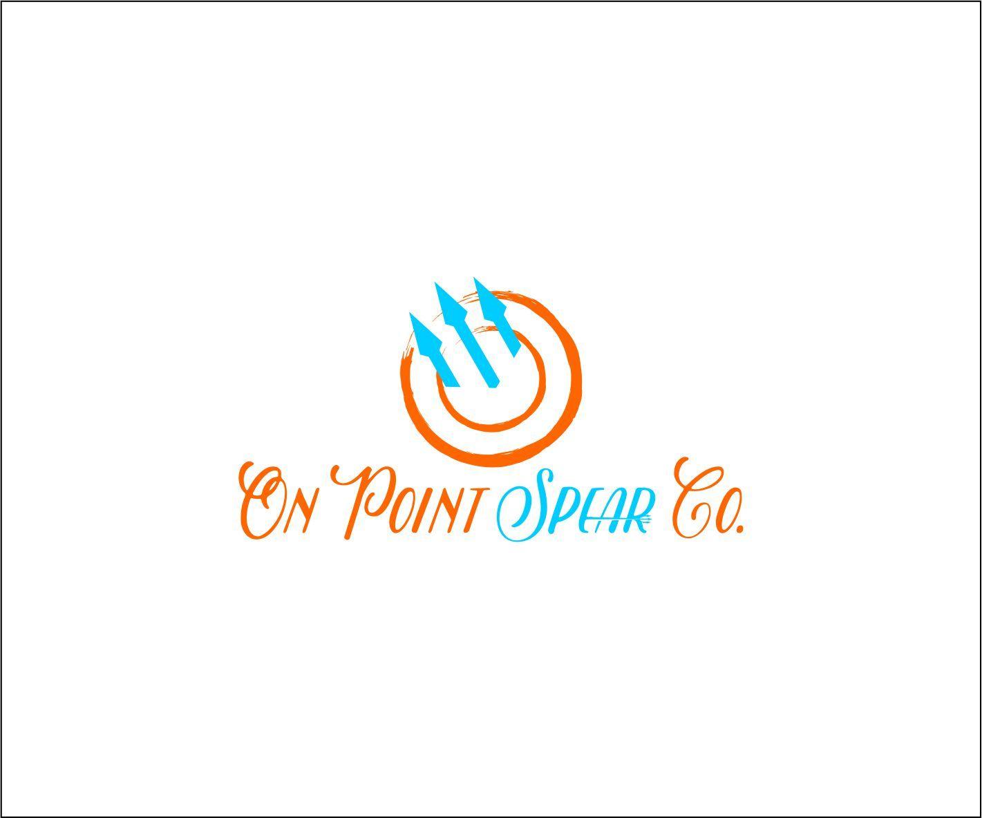 Orange and Blue Spear Logo - Bold, Playful, Retail Logo Design for On Point Spear Co. by Sam ...