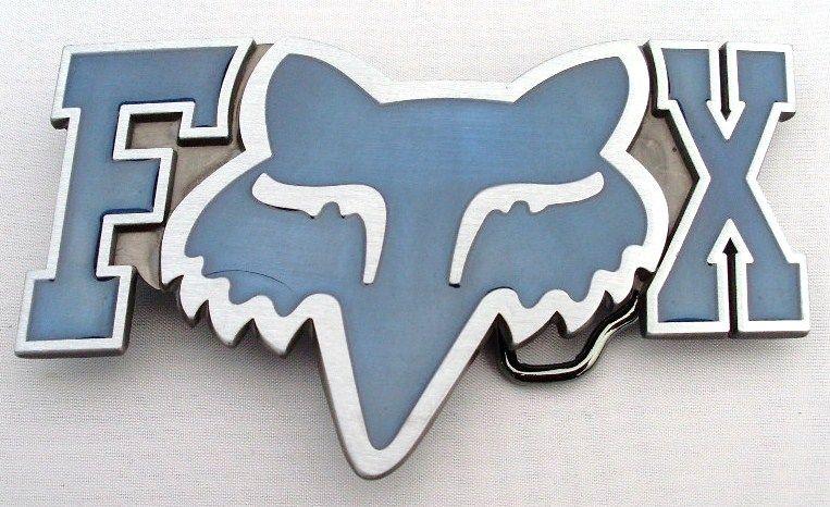 Blue Fox Head Logo - Blue Fox Head Belt Buckle