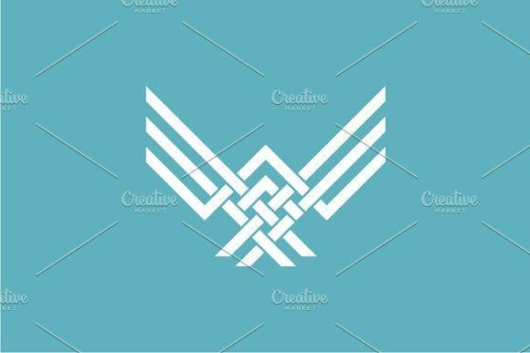 Abstract Eagle Logo - Abstract Eagle Logo Logo Templates Creative Market