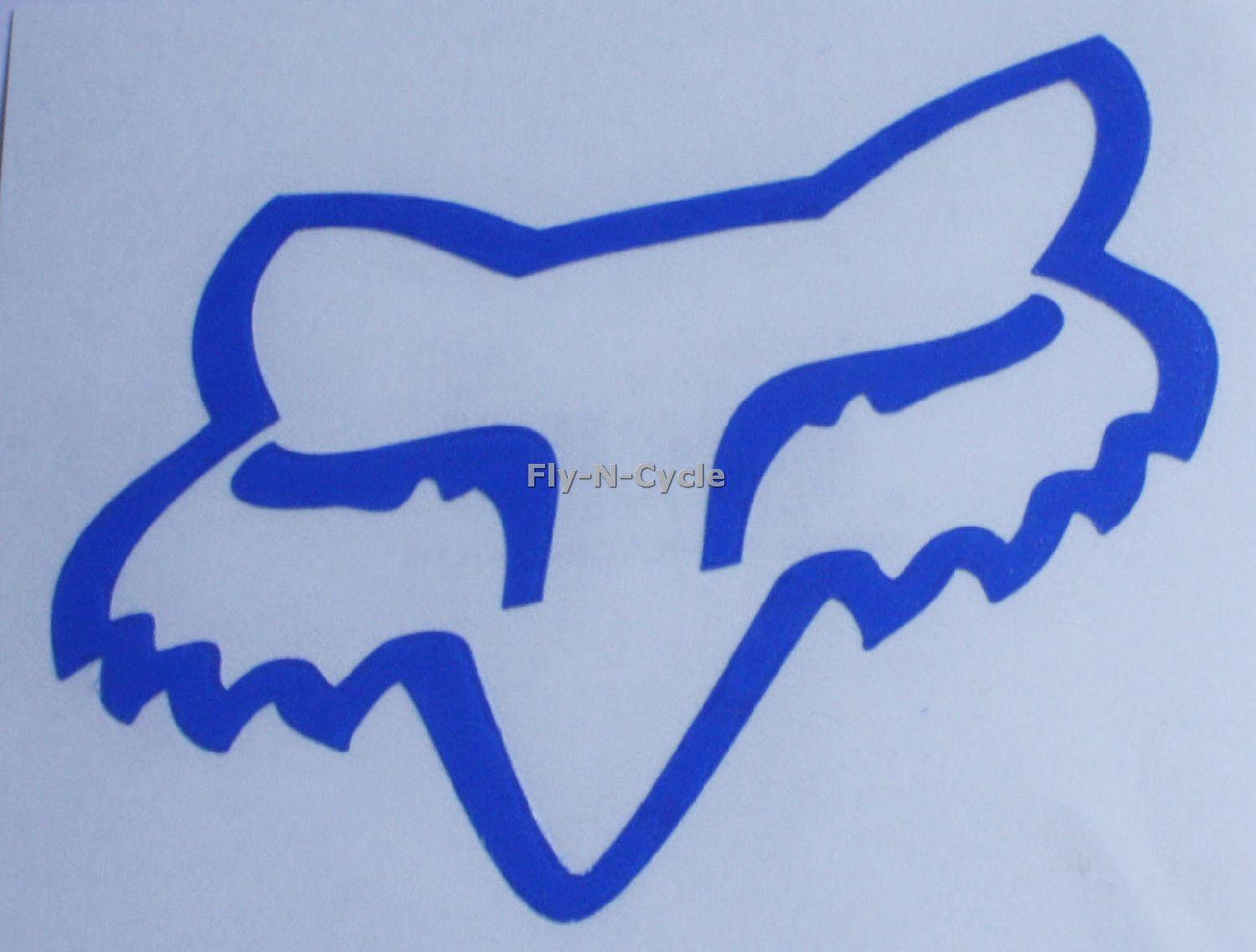 Blue Fox Head Logo - Fox Racing Blue Fox Head Tdc 4