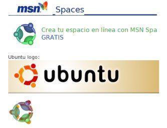 MSN Spaces Logo - Microsoft copiou o logo do Ubuntu ???