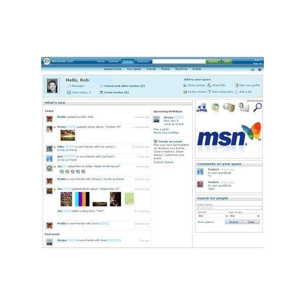 MSN Spaces Logo - Create My Own Free Web Page With Windows Live Spaces - Free Personal ...