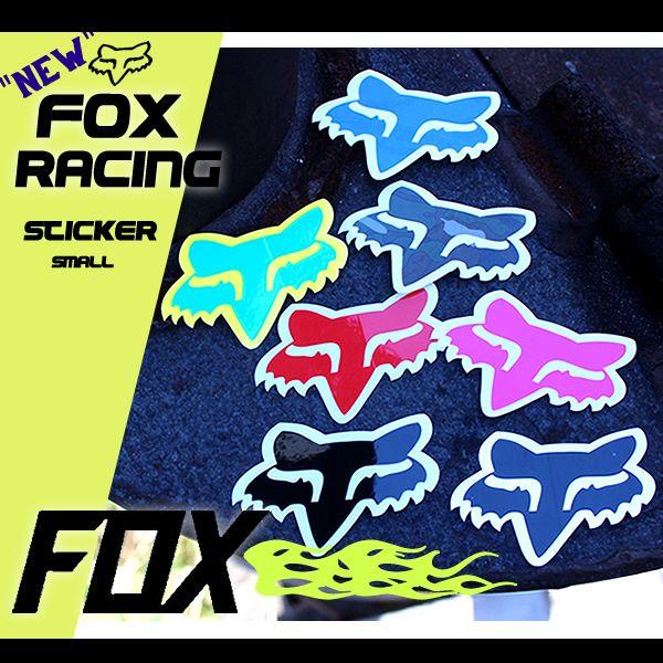 Blue Fox Head Logo - blast: FOX Fox racing FOX HEAD STICKER 14897 sticker seal car