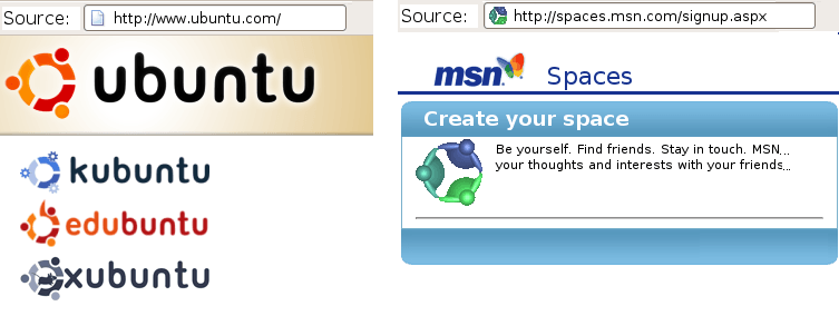 MSN Spaces Logo - Microsoft seems to have stolen Ubuntu logo