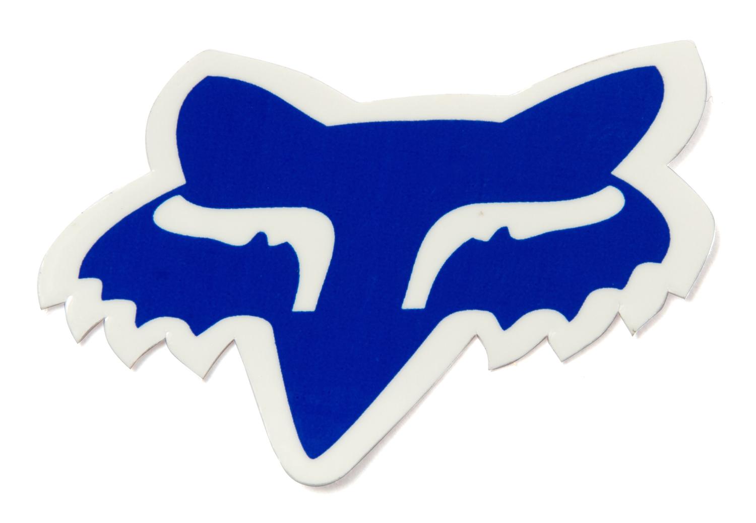Blue Fox Head Logo - Fox Sticker Fox Head Blue | Maciag Offroad