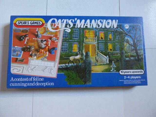 Orange and Blue Spear Logo - Cats' Mansion Board Game Feline Cunning and Deception Complete ...
