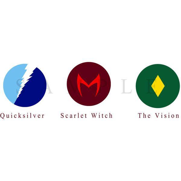 Quicksilver Marvel Logo - Quicksilver, Scarlet Witch, and The Vision (£1.14) ❤ liked on ...