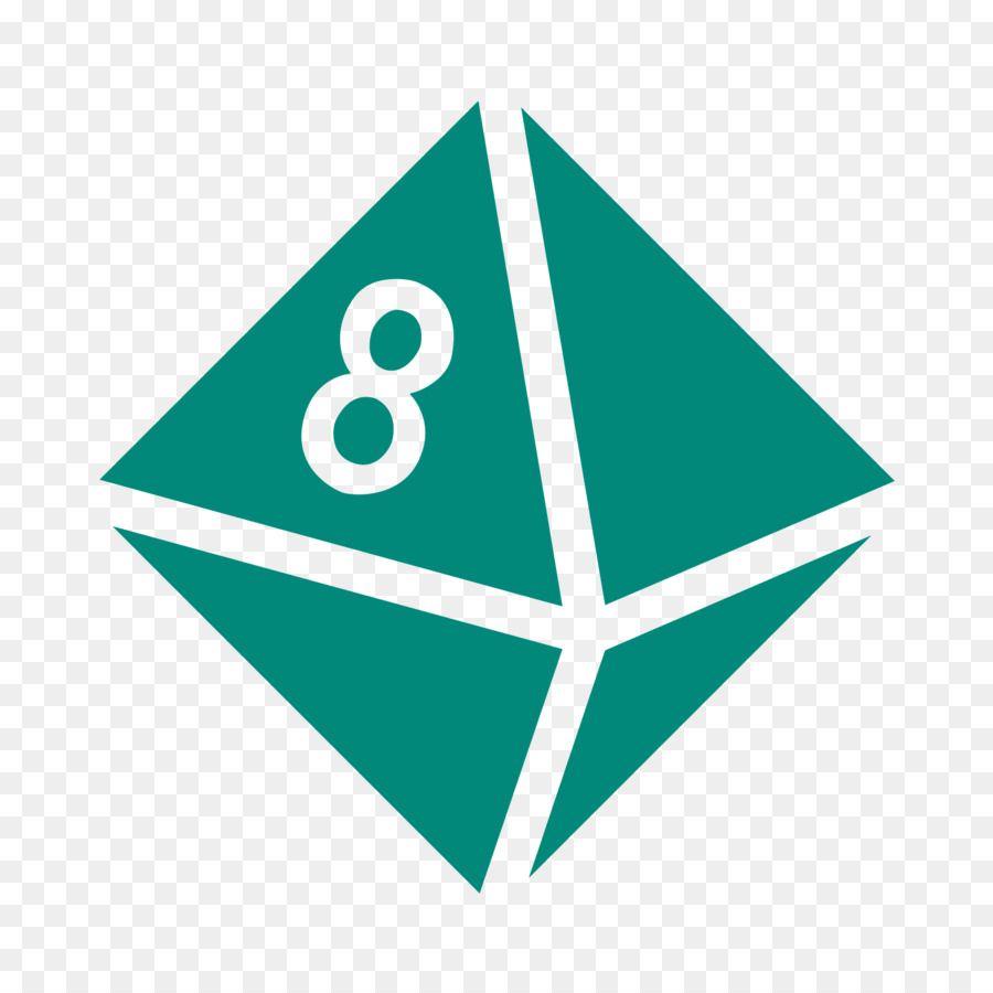Solid Green Triangle Logo - Octahedron Computer Icon Polyhedron Platonic solid Three