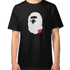 Comme Des Garcons BAPE Logo - BAPE X COMME DES GARCON New T-Shirt Men's Black | eBay