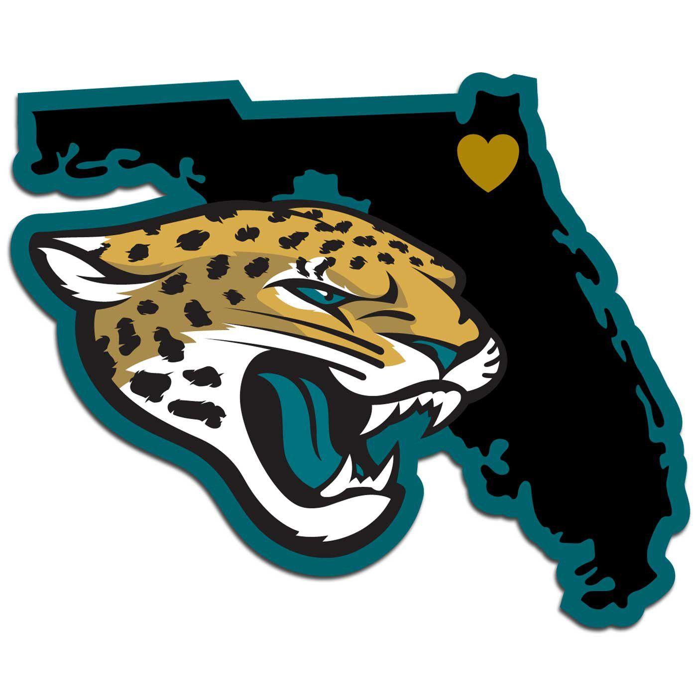 Jaguar Football Logo - Jacksonville Jaguars Home State Decal. football teams