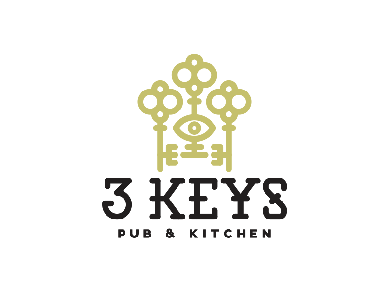 3 Keys Logo - 3 Keys Pub & Kitchen by Tommy Creenan | Dribbble | Dribbble