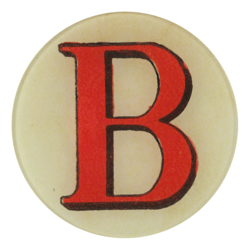 Letter B in Red Circle Logo - Red Letter B