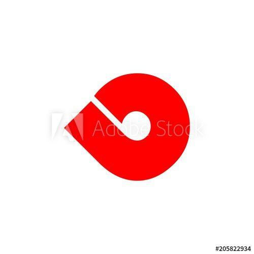 Letter B in Red Circle Logo - red letter b logo vector - Buy this stock vector and explore similar ...