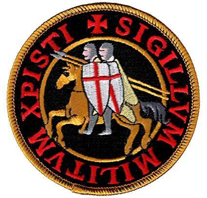 Knights Templar Logo - Amazon.com: Knights Templar Patch Black Embroidered Seal Iron-On ...