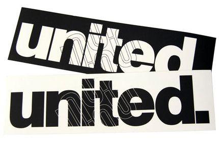 United BMX Logo - UNITED Big Logo Sticker Shop PARANO GARAGE Class Bmx Ma
