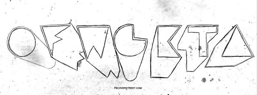 OFWGKTA Logo - OFWGKTA Grungy Drawn Logo Facebook Cover - FBCoverStreet.com