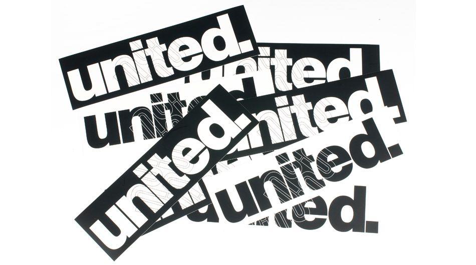 United BMX Logo - HUB Distribution | United frame/ramp sticker