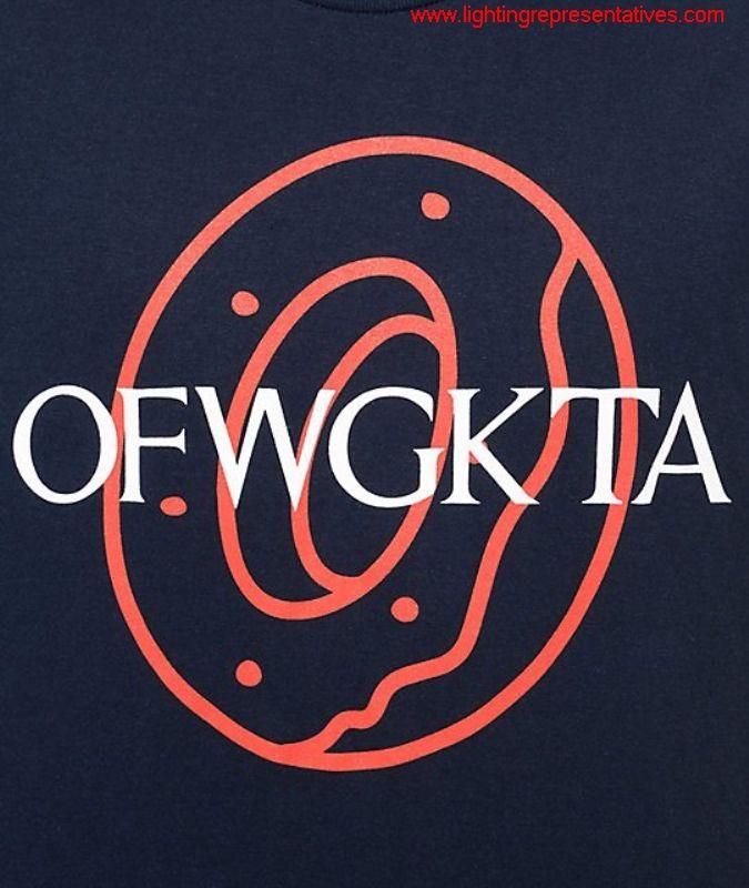 OFWGKTA Logo - Men's Clothing | Odd Future Red Donut Logo Navy 813-683 T-Shirt ...