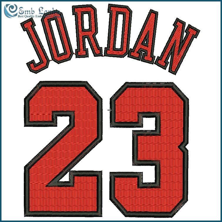 Jordan 2 Logo - Michael Jordan Logo 2 Embroidery Design | Emblanka.com