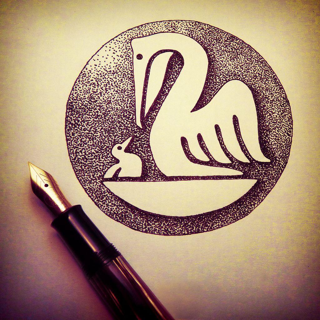 Pelikan Logo - Little sketch of the Pelikan logo