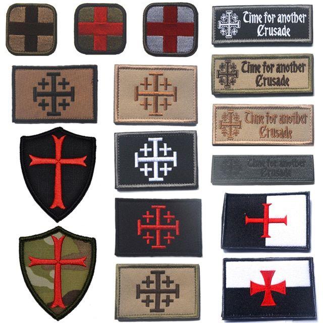 Knights Templar Logo - Embroidered Patch Knights Templar Teutonic Knights Medic Cross ...