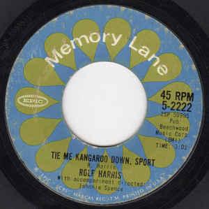 Kangaroo and Sun Logo - Rolf Harris - Tie Me Kangaroo Down, Sport / Sun Arise (Vinyl, 7