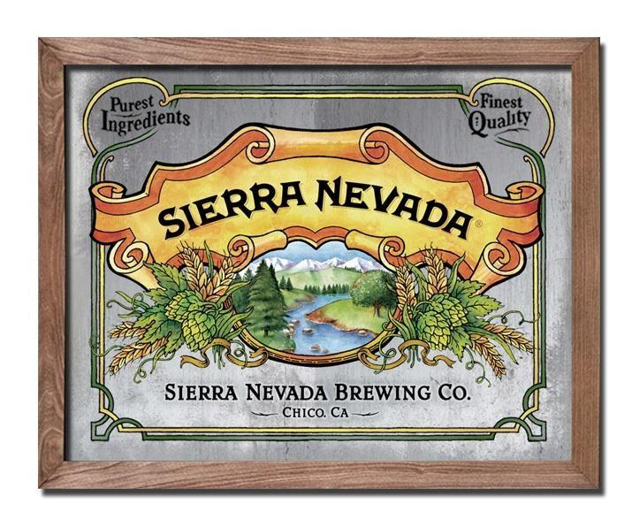 Sierra Nevada Brewery Logo - Sierra Nevada Brewing Co. - Vintage Mirror- Medium - Bar Supplies ...