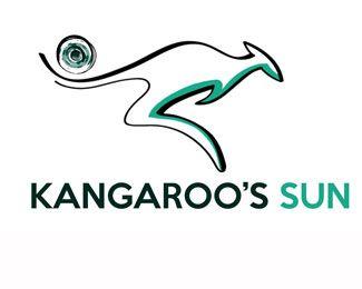 Kangaroo and Sun Logo - Kangaroo's Sun Designed by Annakuran | BrandCrowd