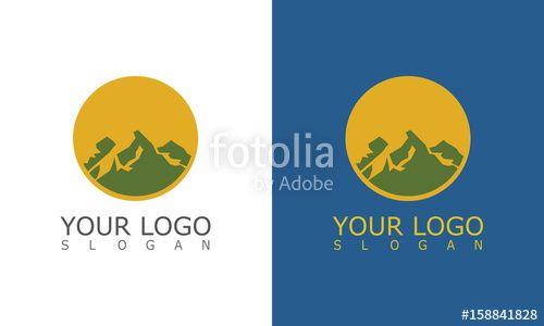 Kangaroo and Sun Logo - Green Mountain Sun Logo Stock Image And Royalty Free Vector Files